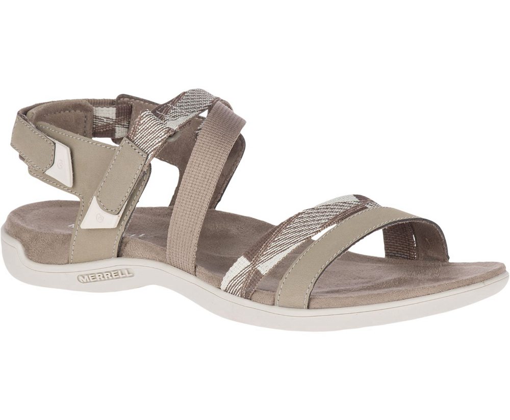 Merrell Sandals Grey - District Mendi Backstrap - Womens 62WQTCNDU